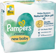 PAMPERS Harmonie New Baby Plastic Free 184 db (4× 46 db) - Popsitörlő