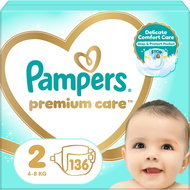 PAMPERS Premium Care veľkosť 2 (136 ks) - Jednorazové plienky