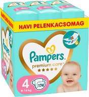 PAMPERS Premium Care 4-es méret (174 db) - Eldobható pelenka