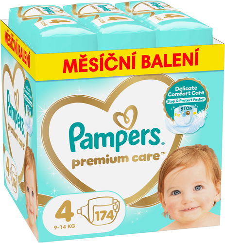 PAMPERS Premium Care vel. 4 (174 ks) - Jednorázové pleny - Hlavní obrázek