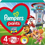 PAMPERS Active Baby Pants Paw Patrol veľkosť 4 (72 ks) - Plienkové nohavičky