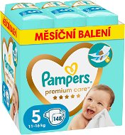Jednorázové pleny PAMPERS Premium Care vel. 5 (148 ks) - Disposable Nappies