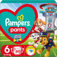 PAMPERS Active Baby Pants Paw Patrol veľkosť 6 (60 ks) - Plienkové nohavičky