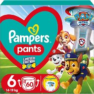 PAMPERS Active Baby Pants Paw Patrol veľkosť 6 (60 ks) - Plienkové nohavičky
