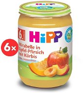HiPP BIO Jablko, broskve, mirabelky, máslová dýně 6× 190 g - Baby Food