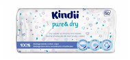 KINDII Pure & Dry suché obrúsky pre bábätká a deti 50 ks - Detské vlhčené obrúsky