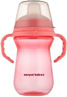 Canpol babies FirstCup Pohár szilikon itatóval 250 ml, rózsaszín - Tanulópohár
