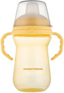 Canpol babies hrneček se silikonovým pítkem FirstCup 250 ml, žlutý - Baby cup