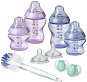 Tommee Tippee súprava dojčenských fľaštičiek C2N s kefkou Purple - Dojčenská fľaša
