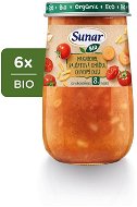 Sunar BIO příkrm makaróny, rajčatová omáčka, olivový olej 8m+, 6× 190 g - Příkrm