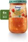Sunar BIO príkrm makaróny, paradajková omáčka, olivový olej 8m+, 6× 190 g - Príkrm
