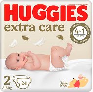 Jednorazové plienky HUGGIES Extra Care veľ. 2 (24 ks) - Jednorázové pleny