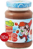 HELLO ovocná přesnídávka s jahodami 10× 190 g - Baby Food