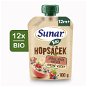 Sunar Organic fruit capsule Hopscotch strawberry, banana, blueberry and oatmeal 12×100 g - Meal Pocket