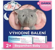 BEPANTHEN Baby 2× 100 g + darček uspávačik ružový - Krém na zapareniny