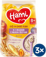 Hami milk porridge with 7 cereals with apple and plums 3×210 g - Milk Porridge