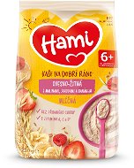 Mliečna kaša Hami mliečna kaša ovseno-žitná s malinami, jahodami a banánom 210 g - Mléčná kaše