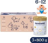 Kendamil Premium 2 HMO+, 2,4 kg (3× 800 g), kreatív doboz ajándékkal - Bébitápszer