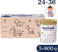 Kendamil Premium 4 HMO+, 2,4 kg (3× 800 g), kreatívny box s darčekom - Dojčenské mlieko