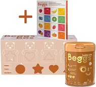 Beggs 4 dojčenské mlieko 2,4 kg (3× 800 g), kreatívny box s darčekom - Dojčenské mlieko
