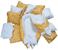 Výbavička pro miminko L - Flowers yellow - Baby Health Check Kit