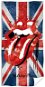 CARBOTEX Rolling Stones Rock and Roll Flag 70× 140 cm - Törölköző