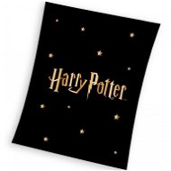 CARBOTEX Harry Potter Gold Stars 130× 170cm - Pléd