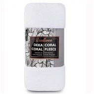 Pléd CARBOTEX Coral Fleece - fehér, 150× 200cm - Deka