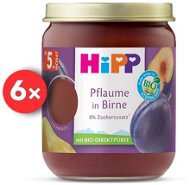 HiPP BIO SUPEROVOCE Hrušky a švestky od uk. 4.-6. měsíce, 6× 160 g - Baby Food