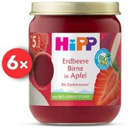 HiPP BIO SUPEROVOCIE Jablko, jahody a hrušky od uk. 4 – -6. mesiaca, 6× 160 g - Príkrm