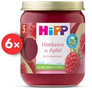 HiPP BIO SUPEROVOCIE Jablko a maliny od uk. 4 – -6. mesiaca, 6× 160 g - Príkrm