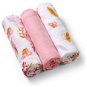 Cloth Nappies BabyOno plenky bambusové - růžové 3 ks - Látkové pleny