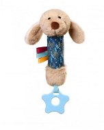 Baby Toy BabyOno plyšová hračka Dog Willy s pískátkem a kousátkem béžová - Hračka pro nejmenší
