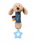 BabyOno plyšová hračka Dog Willy s pískátkem a kousátkem béžová - Hračka pro nejmenší