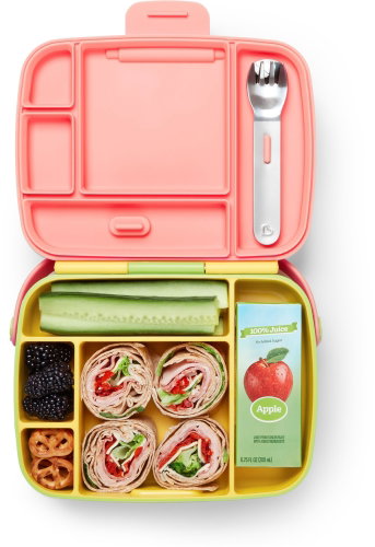 Munchkin Snack box with stainless steel cutlery yellow - Lunch Box - Main image