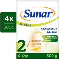 Sunar Sensitive 2 pokračovací kojenecké mléko, 4× 500 g - Baby Formula