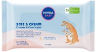 NIVEA Baby Wipes Soft & Cream 57 ks - Popsitörlő