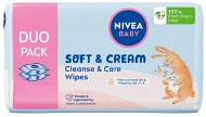 NIVEA Baby Wipes Soft & Cream Duo 114 ks - Detské vlhčené obrúsky