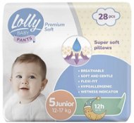 LOLLY BABY Pants Premium soft Junior 5-ös méret (28 db) - Eldobható pelenka