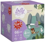 LOLLY BABY Premium soft készlet, 4-es méret (66 db) - Eldobható pelenka