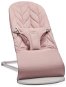 Babybjorn BLISS Dusty - pink Petal Woven, világosszürke konstrukció - Pihenőszék