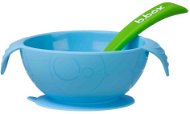B. Box Silicone bowl with spoon - blue - Children's Bowl