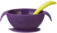 B. Box Silicone bowl with spoon - purple - Children's Bowl
