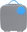 B. Box Snack box large - blue/gray