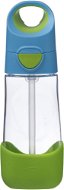 Children's Water Bottle B. Box Drinking bottle with straw 450 ml - blue/green - Láhev na pití pro děti