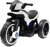 BABY MIX detská elektrická motorka Polícia, čierna/biela - Detská elektrická motorka