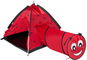 BABY MIX Children's Tent Ladybird with Tunnel, Red - Tent for Children