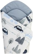 Bomimi Quick wrap soft double-sided cars blue - Swaddle Blanket