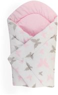 Swaddle Blanket Bomimi Quick wrap soft reversible butterflies pink - Zavinovačka