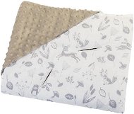 Swaddle Blanket Bomimi Wrap blanket for car seat forest animals grey - Zavinovačka